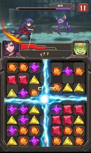 无尽宝石猎魔人复仇内购破解版下载,无尽宝石,宝石游戏,消除游戏